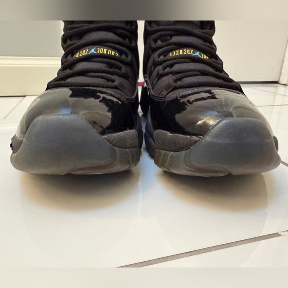 AIR Jordan 11 Retro Black Gamma Blue High Top Sneakers Size 13 - Picture 5 of 12